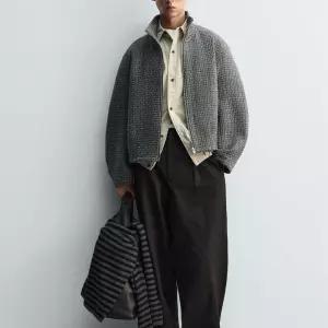 자라 이레귤러 자카드 재킷 3286/409