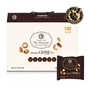 너츠브라더 하루한줌견과 디어썸 100봉 선물세트