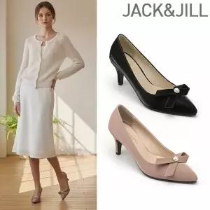 [잭앤질] 진주 리본 스틸레토 힐(JA6198)