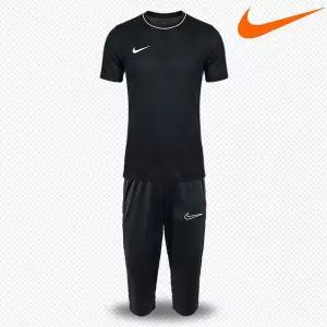 나이키  드라이핏 라운드 반팔티셔츠 칠부반바지 운동복 트레이닝복 런닝 헬스복  3/4팬츠