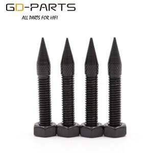 M6 M8 M10 스레드 철 스피커 스파이크 Hifi 오디오 앰프 모니터 악기 서브 우퍼 절연 스탠드 피트 콘 높이