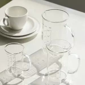 눈금컵 계량손잡이 비커 1000ml 유리 계량컵 내열/비이커/계량용/제빵/심플/베이킹/손잡이