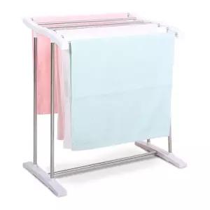 1단 스텐 미니 빨래 건조대 화이트/세탁건조대/소형/공간절약/세탁물/가정/원룸/자취방/폴딩/스테인리스/공