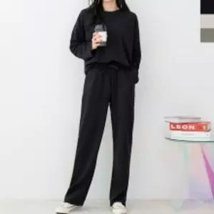 [624C]GQQ STT221 여자 노링클 루즈핏 일자 밴딩 상하 세트포장훼손 반품불가