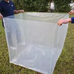 튼튼한 PE비닐 투명 포장백 파렛트 덮개 대형 사각