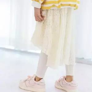 조카옷선물패션 아이보리 공주 치마 여아용 언발 치랭스 레깅스 코디