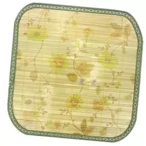 (다올)대나무 방석 태극 플라워 매트 사무실 학생 의자용