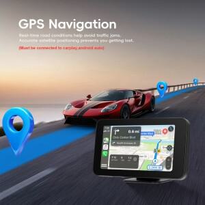 스피커 포도포 4.7인치 차량용 모니터 카플레이 안드로이드 오토 EQ 사운드 대시보드 스마트 스크린 AUX 블