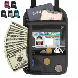 여행용 여권 파우치 목걸이 수납 휴대용 보호커버