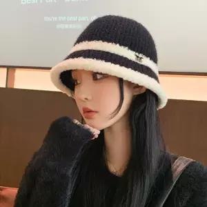 캐시미어 투라인 뽀글이 비니 모자