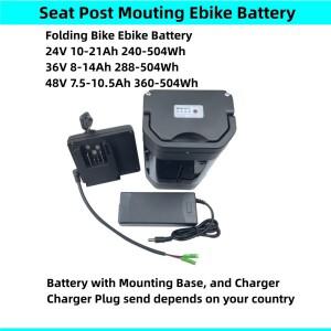 A2B Kuo + Elcykel Epac A1 여성용 접이식 전기 자전거 배터리 24v 9Ah 36V