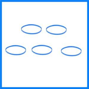 슈어 RK320 베타 56 57A 마이크 그릴용 고무 블루 링, 표준 볼리믹 팩