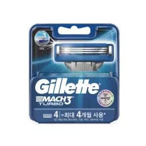 질레트 면도기 질레트마하3 터보면도날 4입