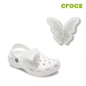 [크록스 정품] 진주와 보석 나비 지비츠 10015382