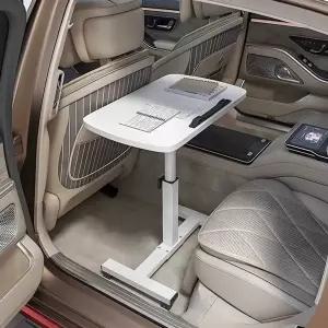 자동차 테이블 2열 노트북거치대 우드 폴딩 컵홀더