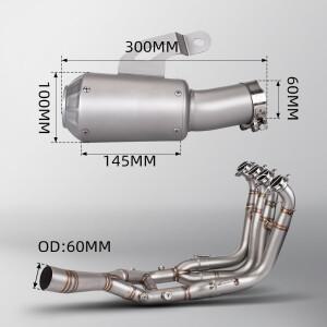 S1000RR 60mm 고성능 풀 세그먼트 배기 시스템 2019-2024