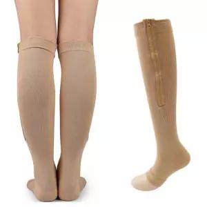 종아리 쉐이퍼 아대 양말 데일리 레그 압박 밴드 지퍼 fPm7+3mHq