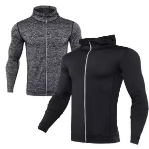 [제이커머스]기능성 소재 남성 신축성 통풍 메쉬 트레이닝 자켓 남자운동복 남자운동레깅스 남자레깅스세트