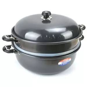 경질 찜솥 찜냄비 찜통 감자 만두 찜기 물솥 2단 48호 스텐곰솥 찜판