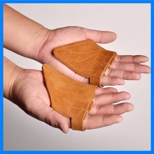 소가죽 미끄럼 방지 무게추 리프팅 핸드 가드 장갑, 덤벨 풀업 그립 보호대 패드, 피트니스 체육관 손바닥