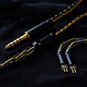 SIMGOT EW200 EA500 EA500LM HIFI 부스트 이어폰 케이블 실버 78MM 도금 4MM 업그레이드 베이스 OCC 와이어 2핀 EW300