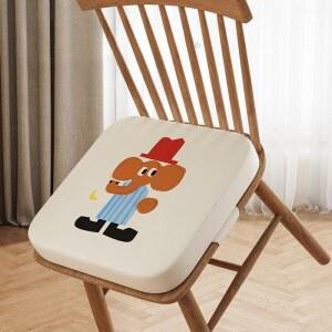 키높이 방석 두꺼운 39x39cm 캐릭터 메모리폼 쿠션 식탁 높이조절 코끼리베카 두께5cm 시트 의자방석