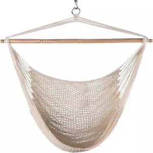 레이지 데이즈 해먹스 의자 캐리비안 행잉 로프 직조 40인치 하드우드 스프레더 바와 실내/외 뒷마당 및