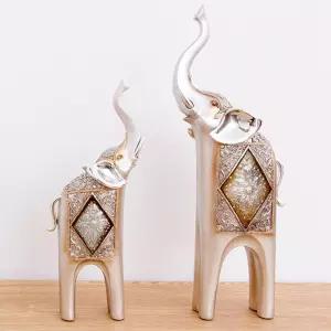 다이아코끼리 장식소품동물품 미니어처품 인형 인테리어 집들이선물 앤틱 디자인 인테리어품