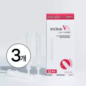 인클리어 VA 12개입x3개, 식약처 인증 의료기기, 질정제 주입기구