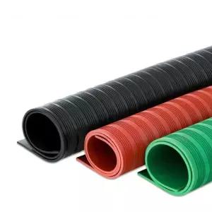 고무패드 절연 작업대 (녹색줄무늬 완충 안전매드 방진 35kv) xmx0mm 흡수 충격