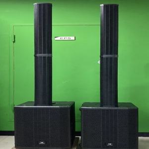 MYFIX STAGE3 파워드 컬럼어레이 스피커 10인치 듀얼 서브우퍼 DSP내장