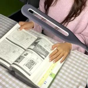 [데코] USB 집게 독서등 스탠드 화이트 LED 78cm 독서램프