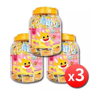 핑크퐁 아기상어 아이비타C D 아연 500정 x 3통 어린이 유아 아이 키즈 돌아기 캐릭터 비타민C 캔디 사탕