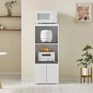 페피 주방 수납장 밥솥장 에어프라이어 선반 렌지대 (1color)