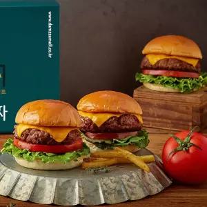 담짜몰 정통 미국식 수제 치즈 햄버거 밀키트 3인분 만들기 파티음식 신선식품 홈파티 소고기 재료