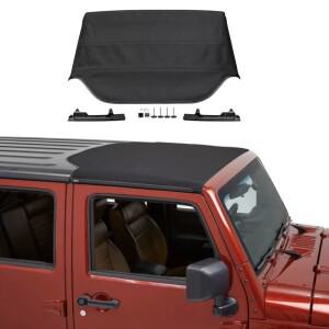 지프 랭글러 JK 2007-2018용 어닝 소프트 플립 탑 선라이더 (하드탑 4x4 자동차 개조 부품용)