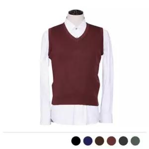 올디 브이넥 니트 조끼 교복조끼 (남여공용)