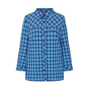 크로커다일레이디 sh06 체크 카라 셔츠 블라우스 CLDMBL203