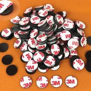 [하프클럽/셀러허브]원형 동전 스티커 고무자석 3M 접착제사용 냉장고자석 25mm x 2mm