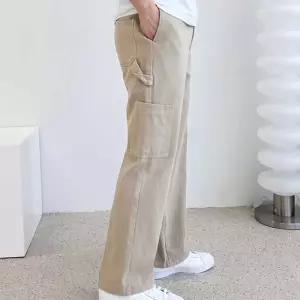 세미와이드핏 팬츠 봄가을 허리조절 단추 사이드포켓