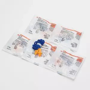 3M 끈이 달린 재사용 귀마개 5개 묶음/이어플러그/세트/공부/수면/산업/용/청력/보호/소음/방지/차단/방음