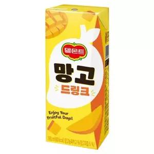 델몬트 망고 드링크 190ml 32팩 탕비실 음료수