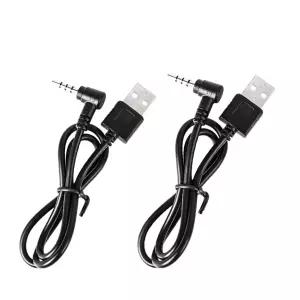 V6 V4 FBIM 3.5mm 인터페이스 헬멧 인터콤 심판 헤드셋용 미미라클 충전 케이블 - 2팩