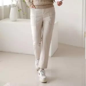 여성 면 패딩 바지 겨울 방한 여자 작업복 등산 p4 작업복바지 패딩바지