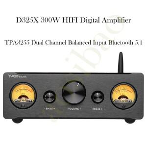 AIYIMA SMSL 밸런스 입력 디지털 앰프, 2.0 스테레오 300W, 2 계량기 헤드, TPA3255 XLR RCA, 블루투스 5.1