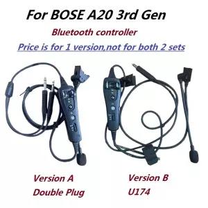 보스 A20 3세대 블루투스 항공 헤드셋 교체용 헤드폰 부품 전체 세트 컨트롤러 마이크
