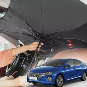 더뉴 TBZ 아이오닉 차박가리개 우산형 앞유리커버 자동차햇빛가리개
