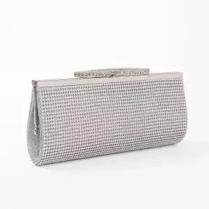 결혼식가방 헤이든 클러치백 실버 결혼식 파티가방