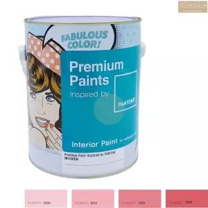 노루표 벽지위에 바르는 페인트 4L 반광 핑크 벽지용 곰팡이방지 패인트