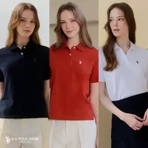 [앱10 ][U.S POLO ASSN.] 26SS 라이크라 반팔 카라티 3종 여성